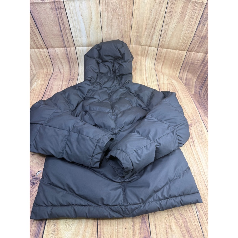 Nike Boys Black Puffer Jacket Full Zip Hooded Quilted Coat Size Medium M